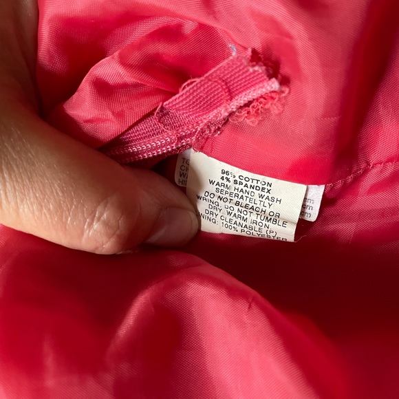 Pink cotton skirt with embroidered hem - Picture 3 of 4